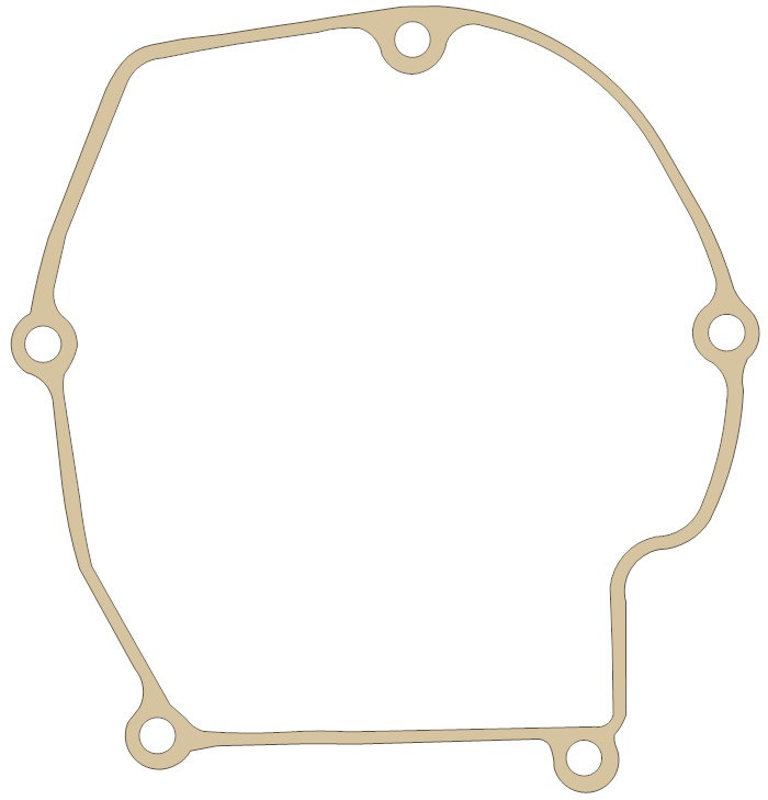 Kawasaki KX125 Generator Cover gasket outline