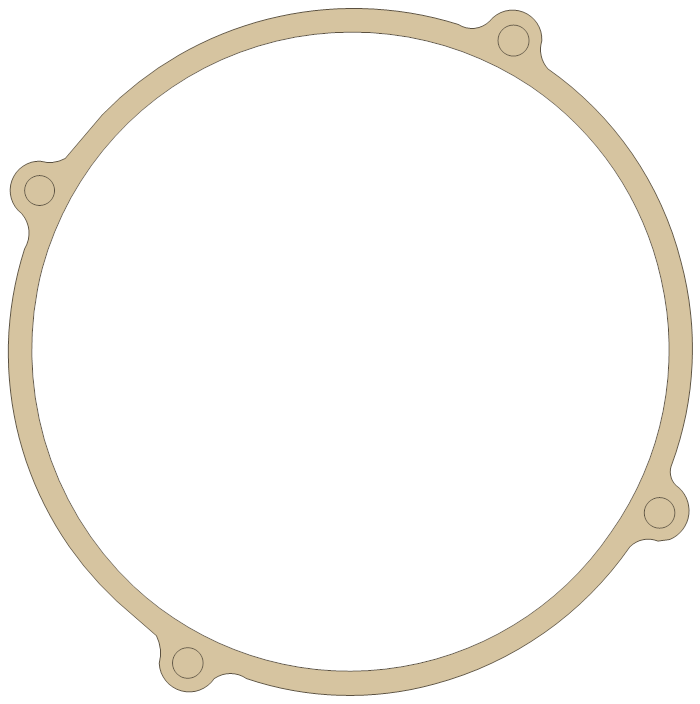 Kawasaki KH400 Magneto Cover gasket outline