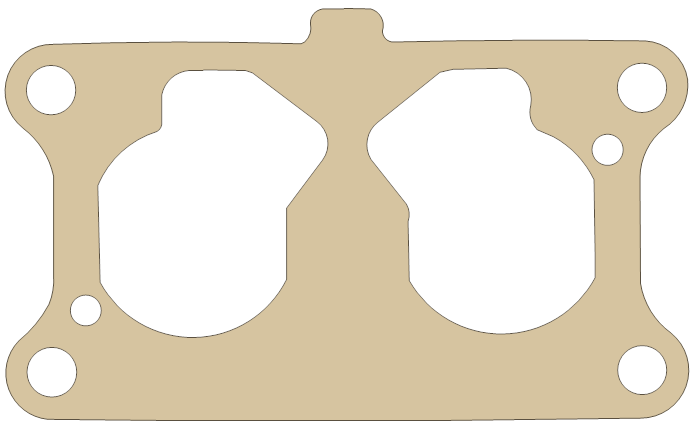 Kawasaki Gasket gasket outline, OEM 11060-2479, A material