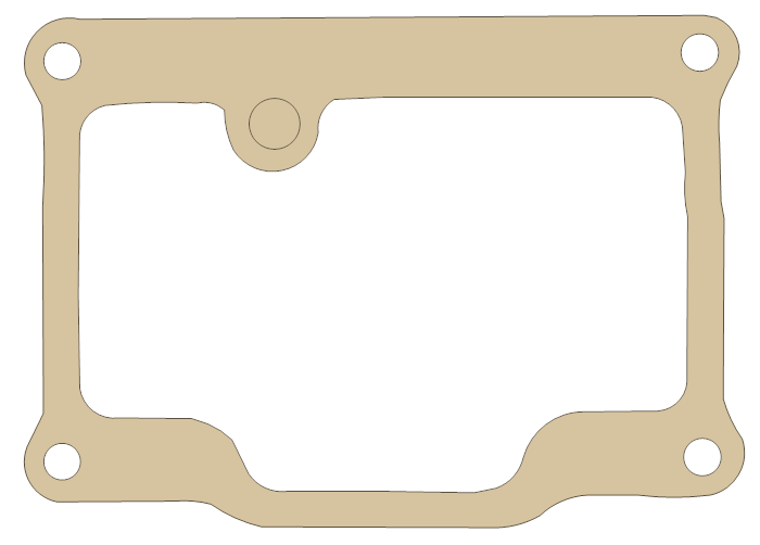 Kawasaki F11 Series 250 Float Bowl gasket outline