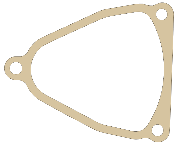 Kawasaki Change Lever Cover gasket outline, OEM 11060-1956, A material