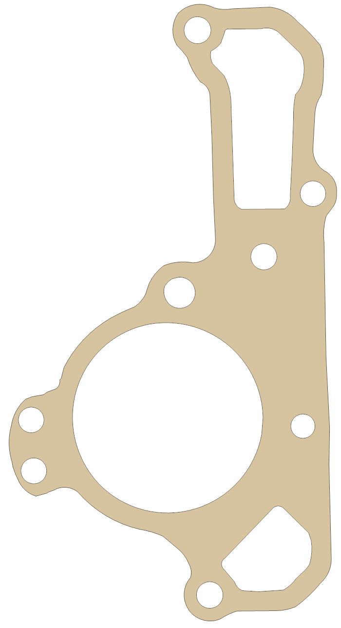 Kawasaki Water Pump gasket outline, OEM 11060-2289, A material