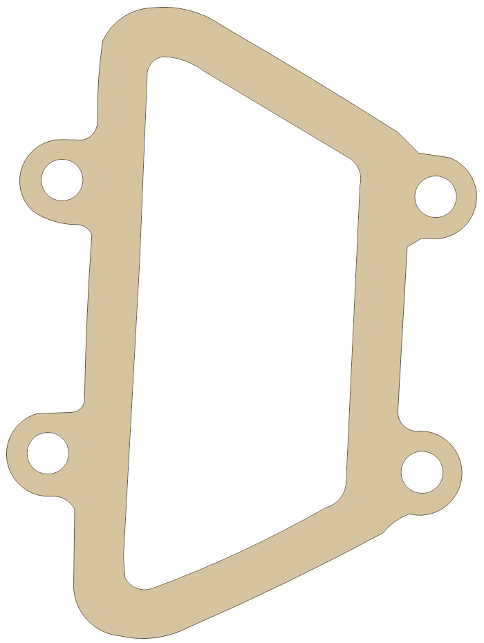 Kawasaki KZ550 Reed Valve gasket outline