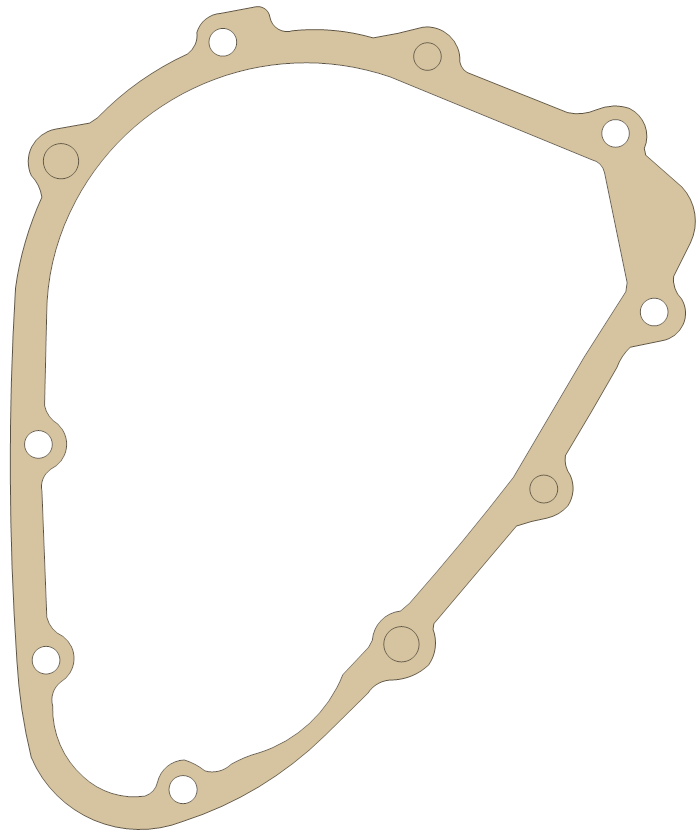 Kawasaki KZ1300 Generator  Cover gasket outline
