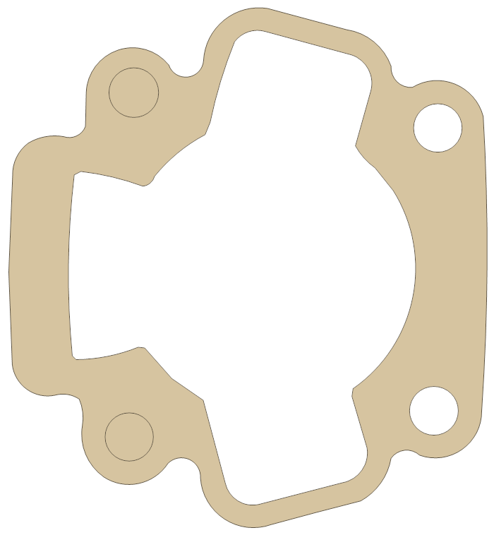 Kawasaki Cylinder gasket outline, OEM 11060-1921, A material