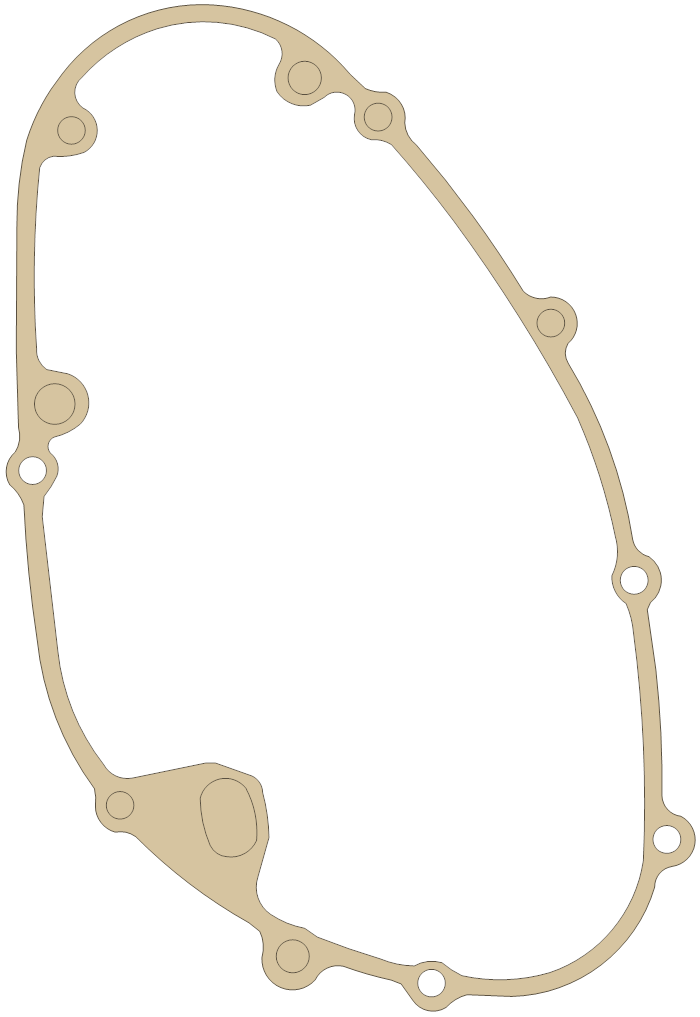 Kawasaki KE175 Primary gasket outline