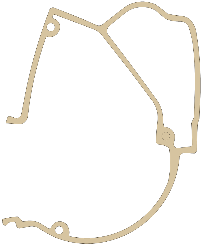Kawasaki KM100 Carburetor Cover gasket outline