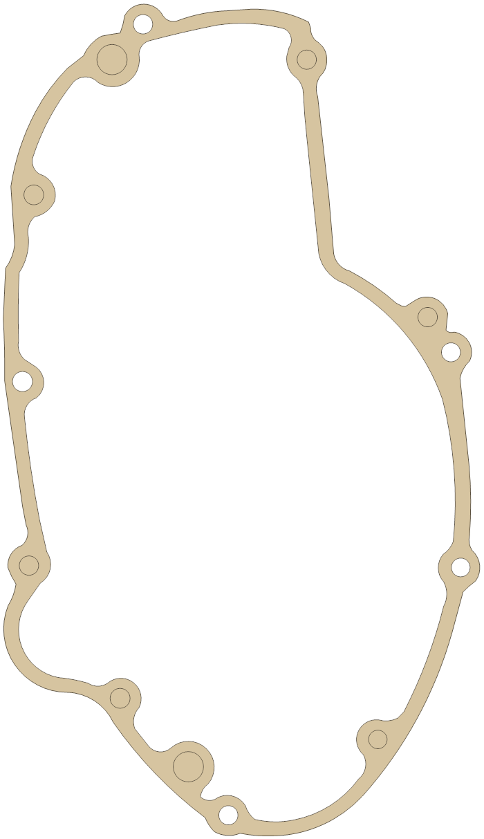 Kawasaki H1 Clutch Cover gasket outline