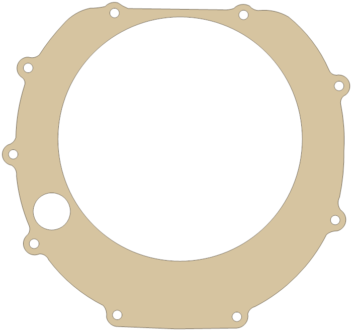 Kawasaki KZ1100 SPECTER Clutch Cover gasket outline