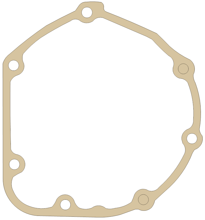 Kawasaki ZG1000 Ignition Cover gasket outline