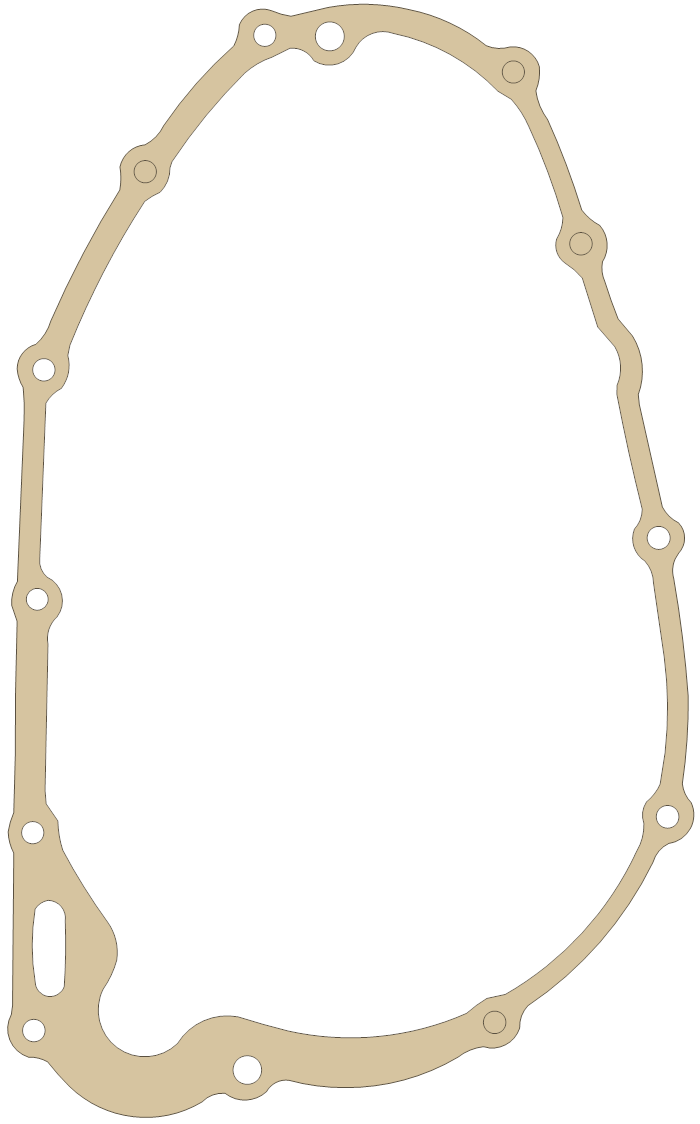 Kawasaki KZ440B Clutch Cover gasket outline