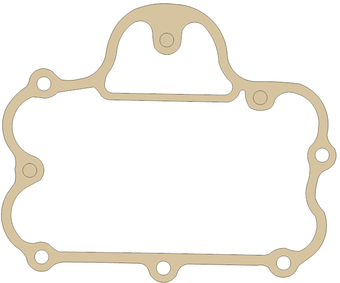 Kawasaki Rocker Case Cover gasket outline, OEM 11060-1116, B material