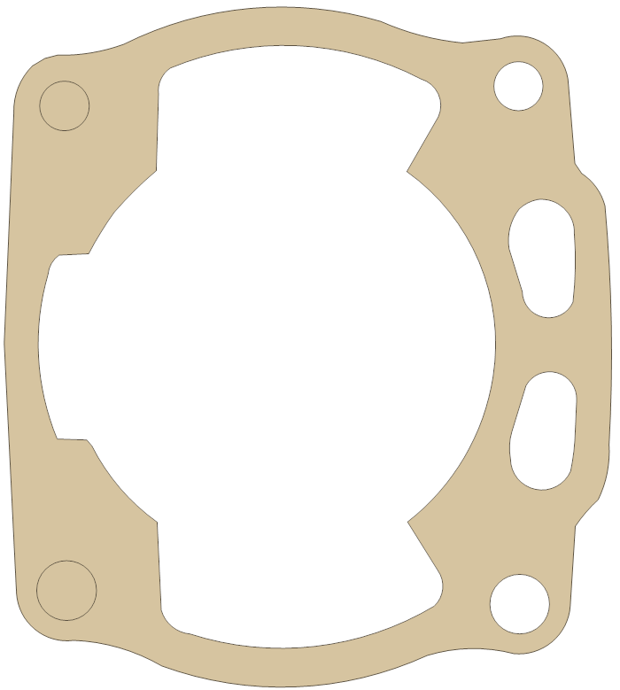 Kawasaki Cylinder Base gasket outline, OEM 11009-1965, A material