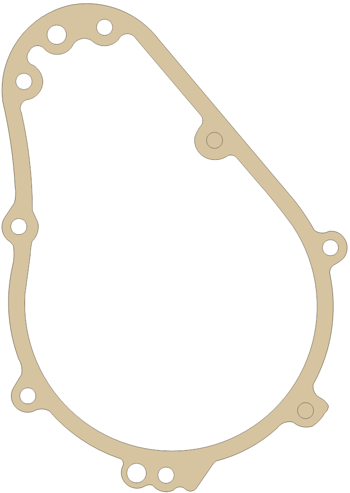 Kawasaki ZX600 Generator  Cover gasket outline
