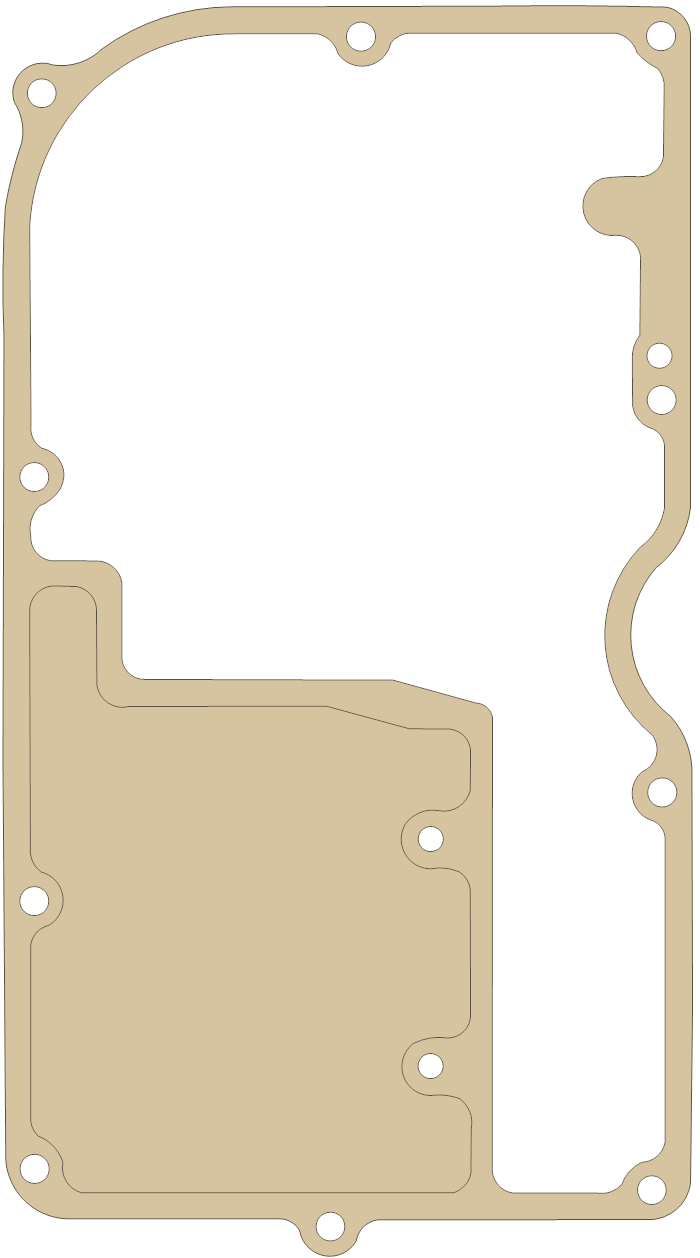 Kawasaki ZG1000 Oil Pan gasket outline