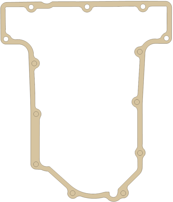 Kawasaki ZX750 Oil Pan gasket outline
