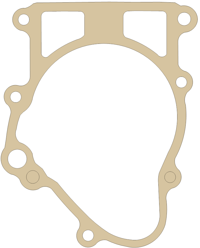 Kawasaki VN750 Gear Case gasket outline