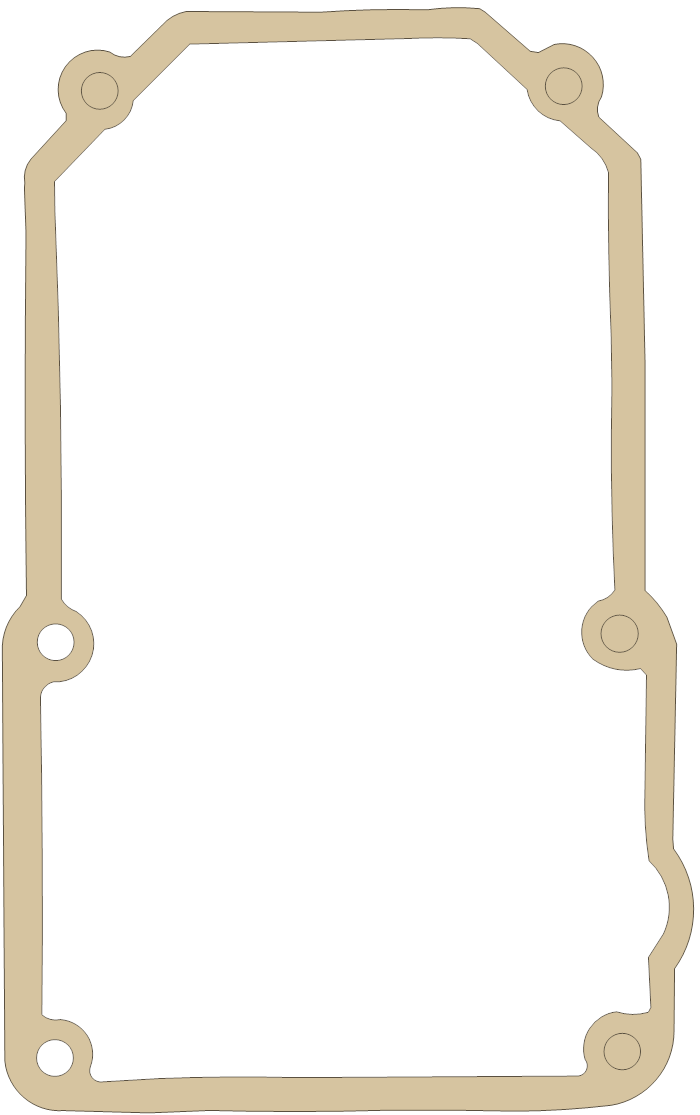 Kawasaki JS400 Case gasket outline