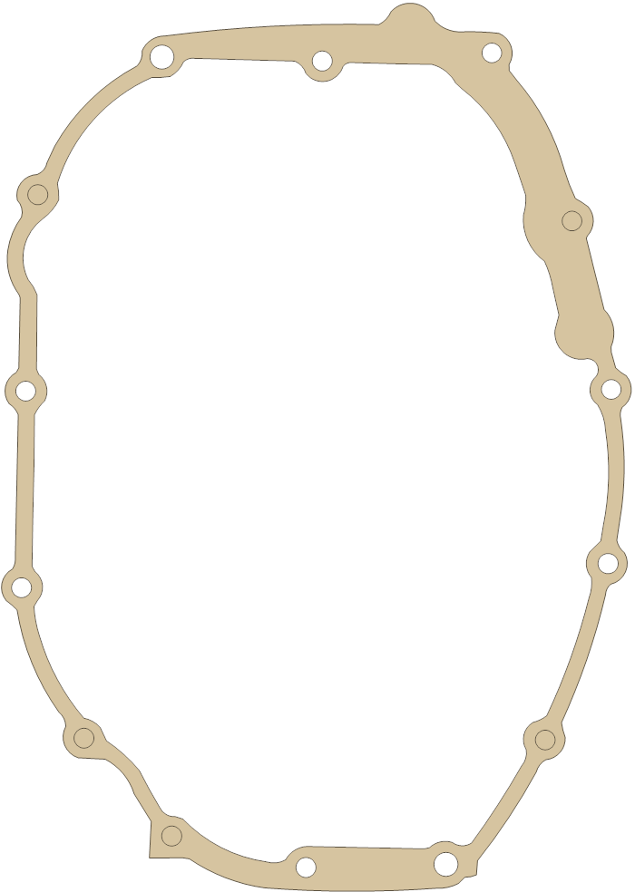 Kawasaki EX305 Clutch Cover gasket outline