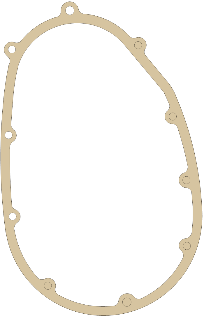 Kawasaki VN1500 Generator gasket outline