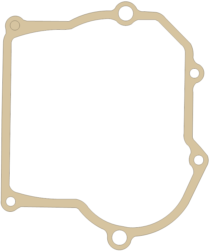 Kawasaki Gasket gasket outline, OEM 11009-2002, A material