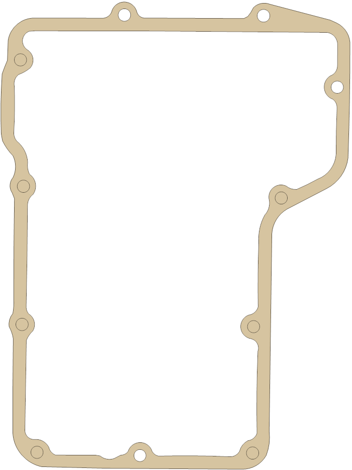 Kawasaki ZX600 Oil Pan gasket outline
