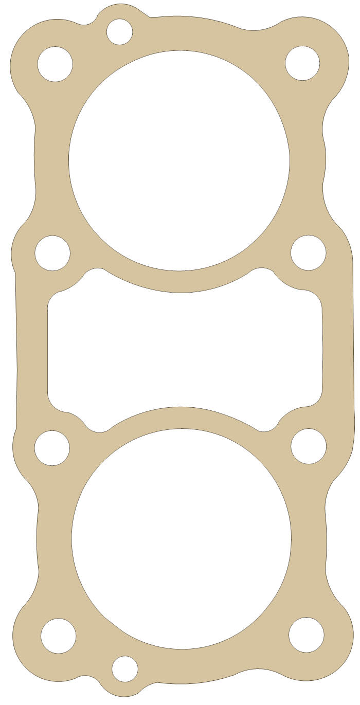 Kawasaki Z440C Base gasket outline