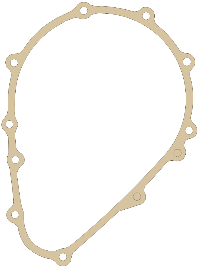 Kawasaki Z440C Generator  Cover gasket outline