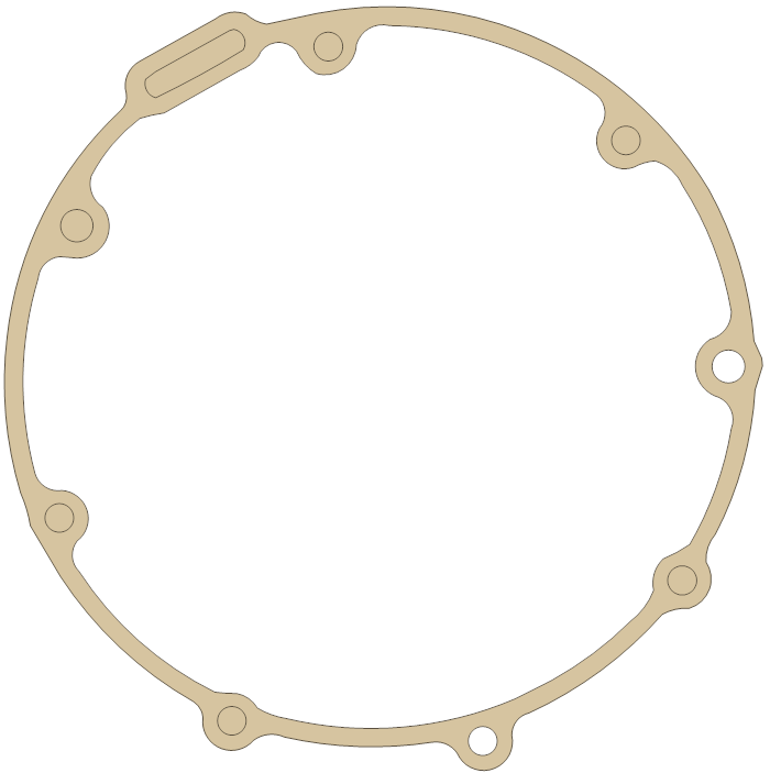 Kawasaki Generator Outer gasket outline, OEM 11060-1123, A material
