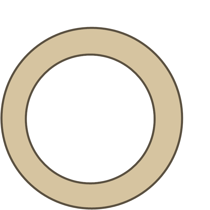 Kawasaki KZ200 Float Valve Seat gasket outline