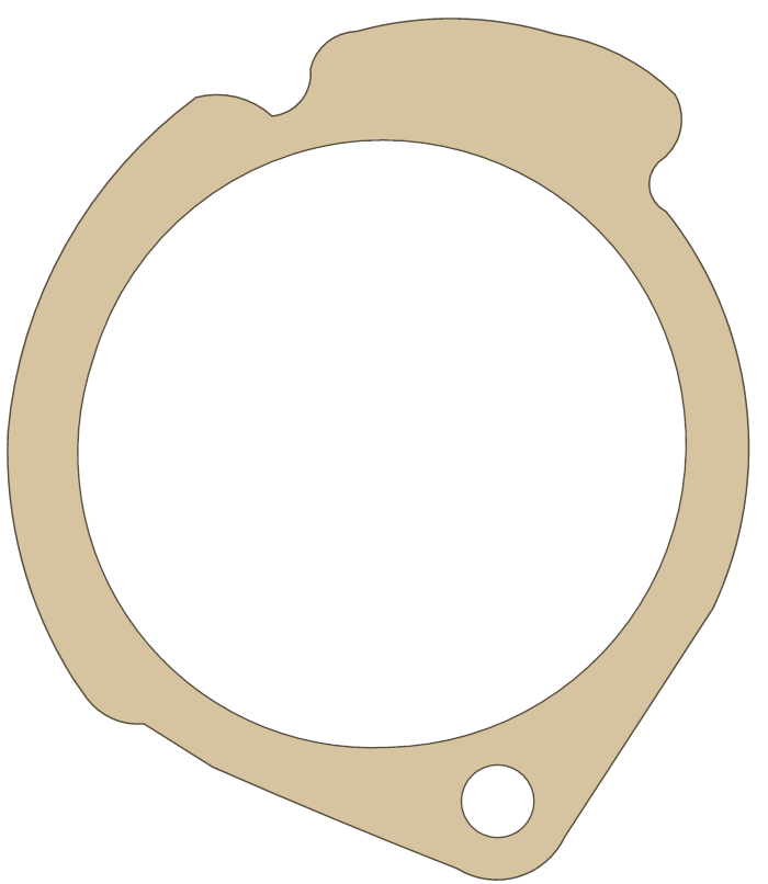 Kawasaki ZN1300 Thermostat Cap gasket outline