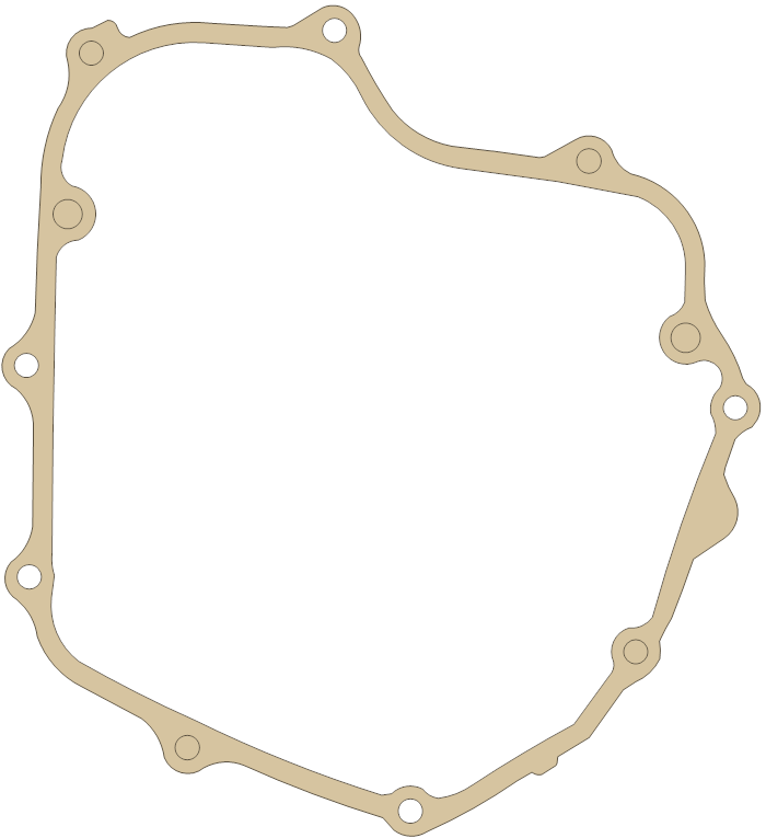 Kawasaki EX250 Clutch Cover gasket outline