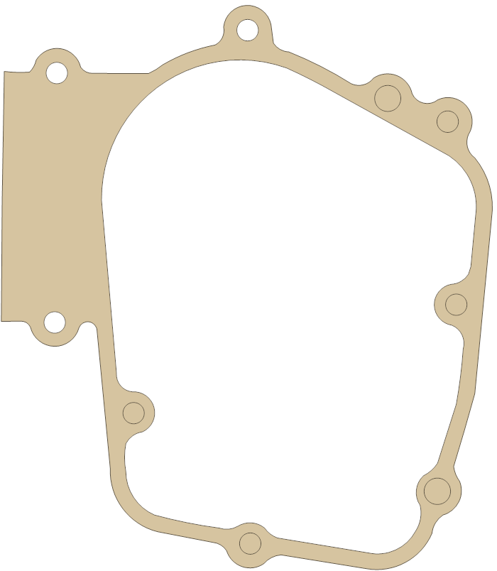 Kawasaki KZ700 Gasket gasket outline