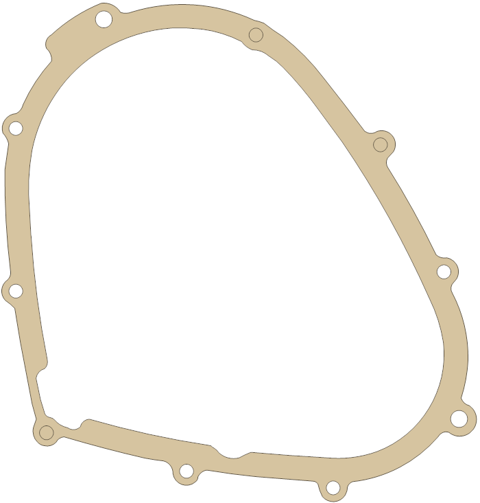Kawasaki VN800 Generator  Cover gasket outline