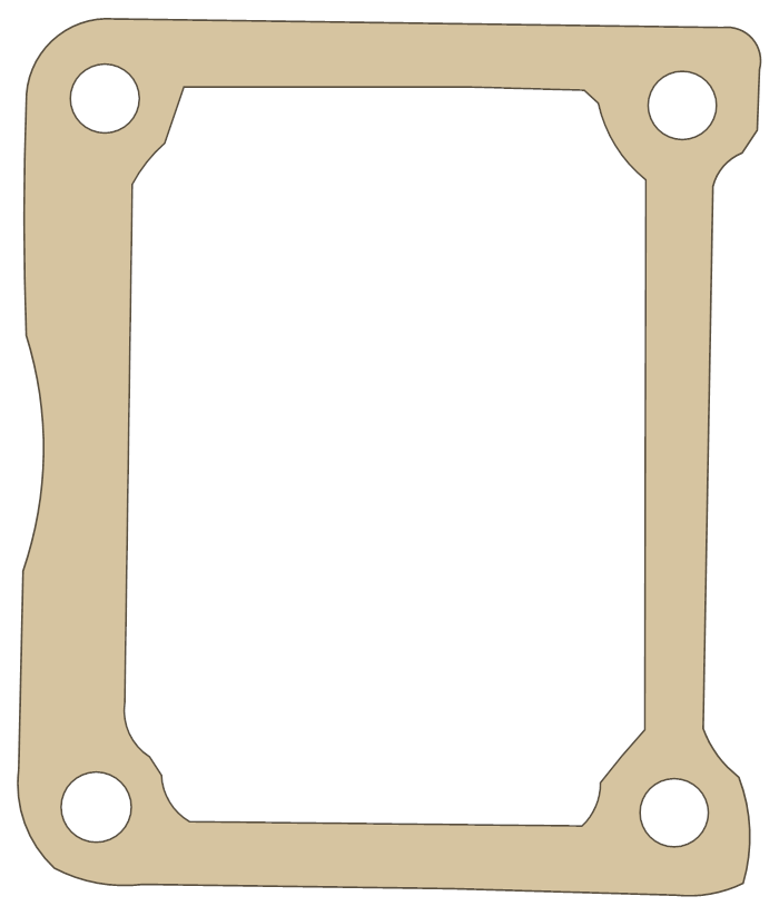 Kawasaki Center Cover gasket outline, OEM 11060-1788, B material
