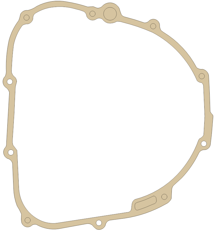Kawasaki ZX-7R Clutch Cover gasket outline