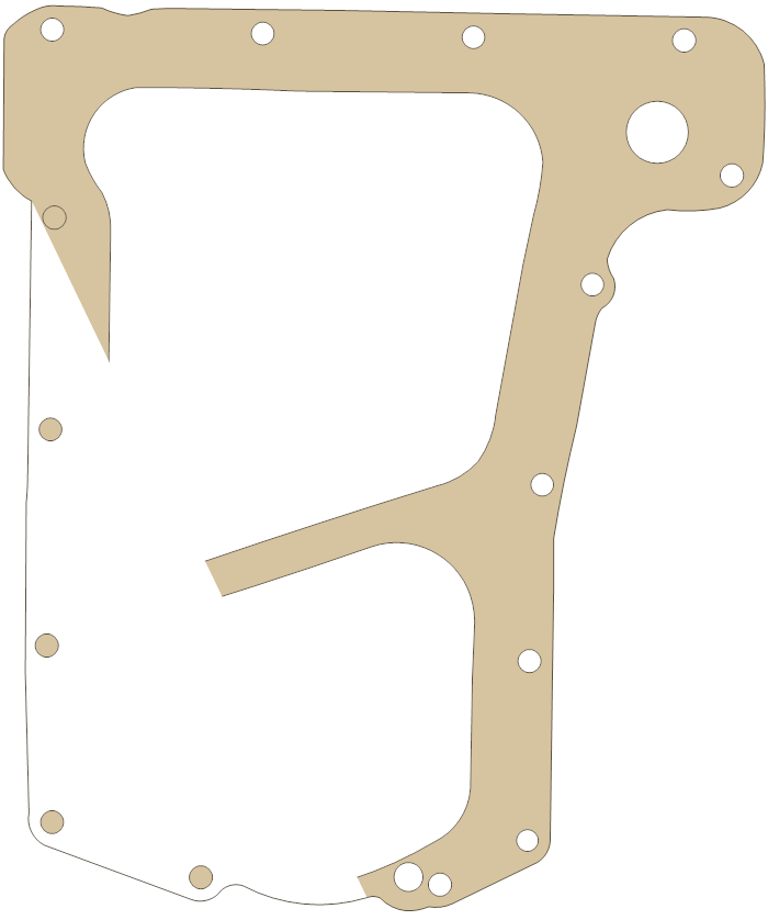 Kawasaki ZR750 Oil Pan gasket outline