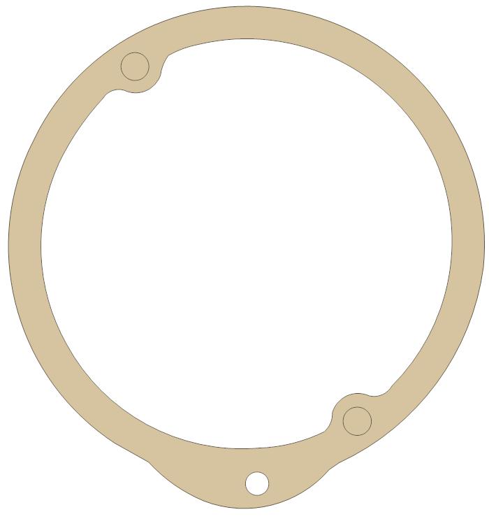 Kawasaki Point Cover gasket outline, OEM 14050-011, A material