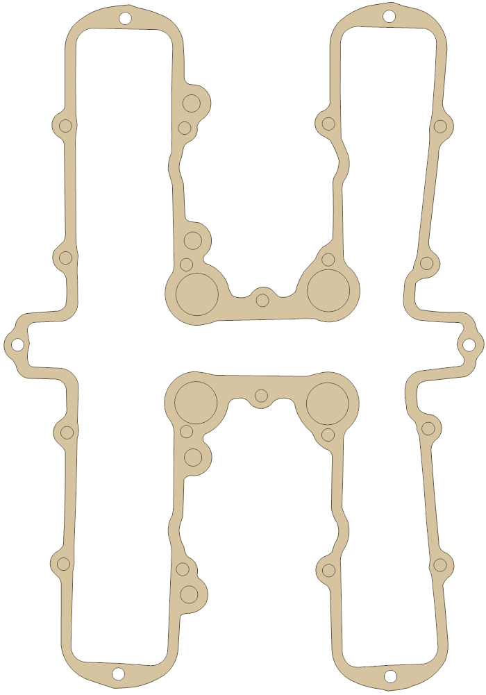 Kawasaki KZ550 Valve Cover gasket outline