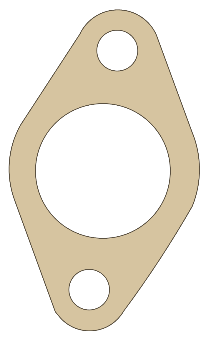 Kawasaki ZR1100 Gasket gasket outline