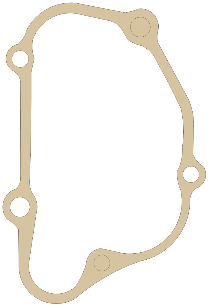 Kawasaki KLX650 Transmission gasket outline