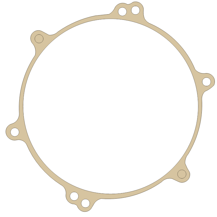 Kawasaki Release Cover gasket outline, OEM 11009-1814, A material