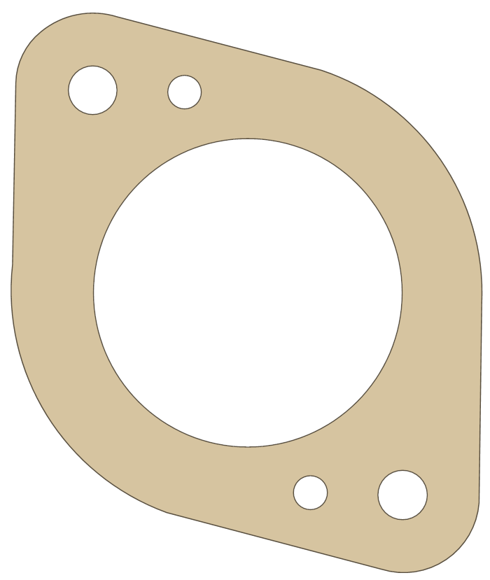 Kawasaki Gasket gasket outline, OEM 11060-3758, A material