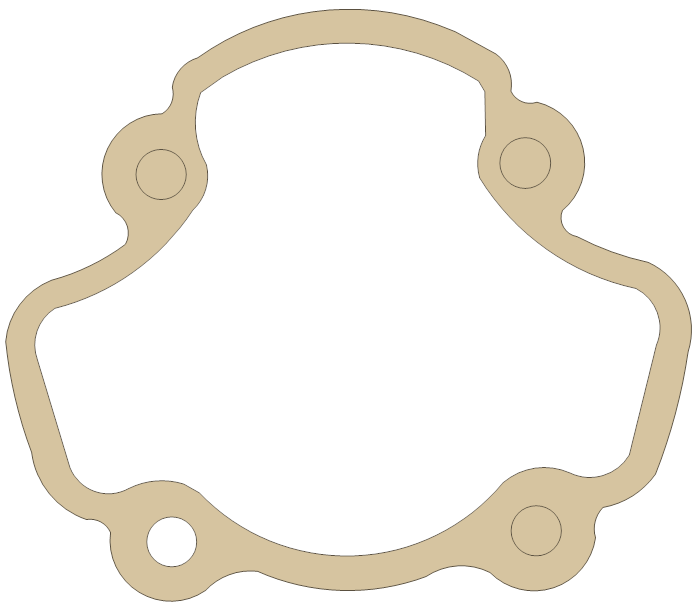 Kawasaki Cylinder Base gasket outline, OEM 11060-1440, A material