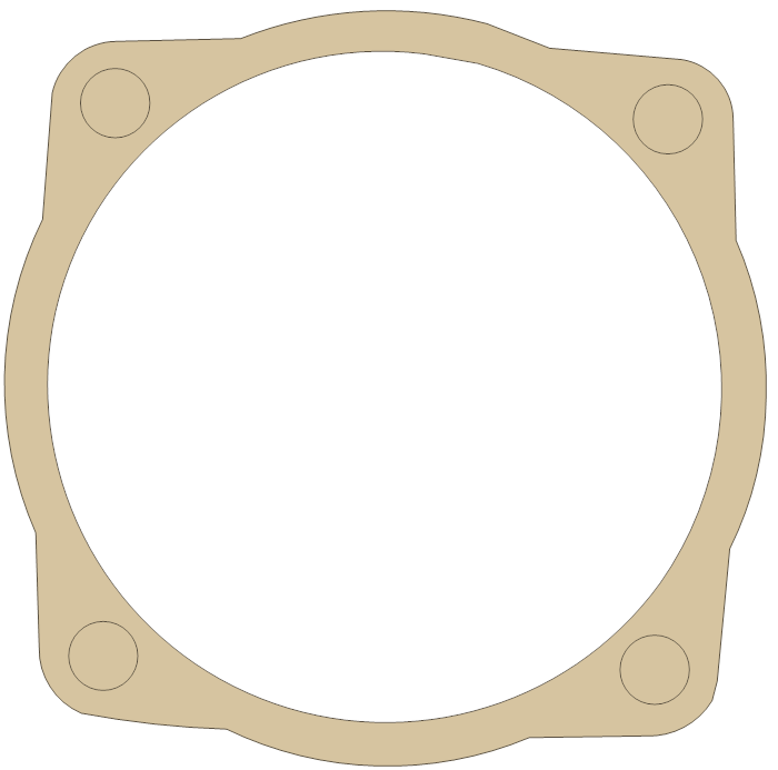 Kawasaki Disc Plate gasket outline, OEM 11060-1163, A material