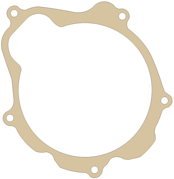 Kawasaki KX250 Generator  Cover gasket outline