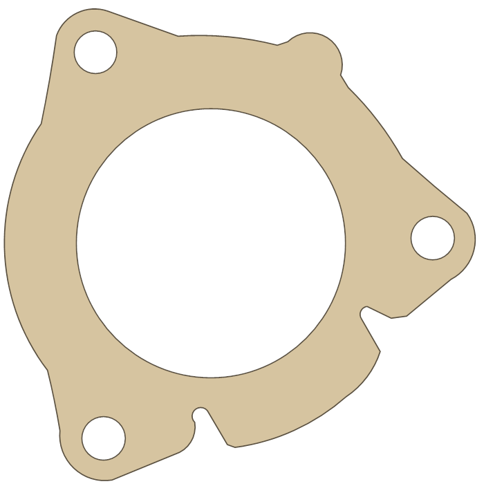 Kawasaki KLT250 Fuel Pump gasket outline