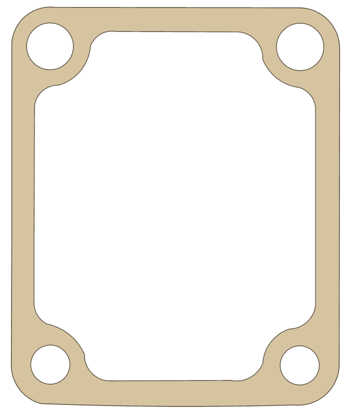 Kawasaki Control Lever gasket outline, OEM 11060-1233, A material