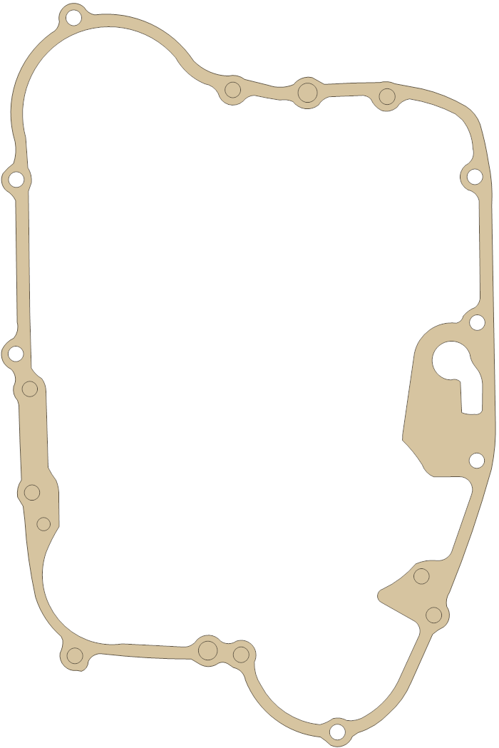 Kawasaki Gasket gasket outline, OEM 11060-1238, A material