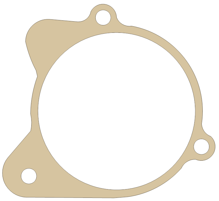 Kawasaki Cap gasket outline, OEM 11060-1641, A material